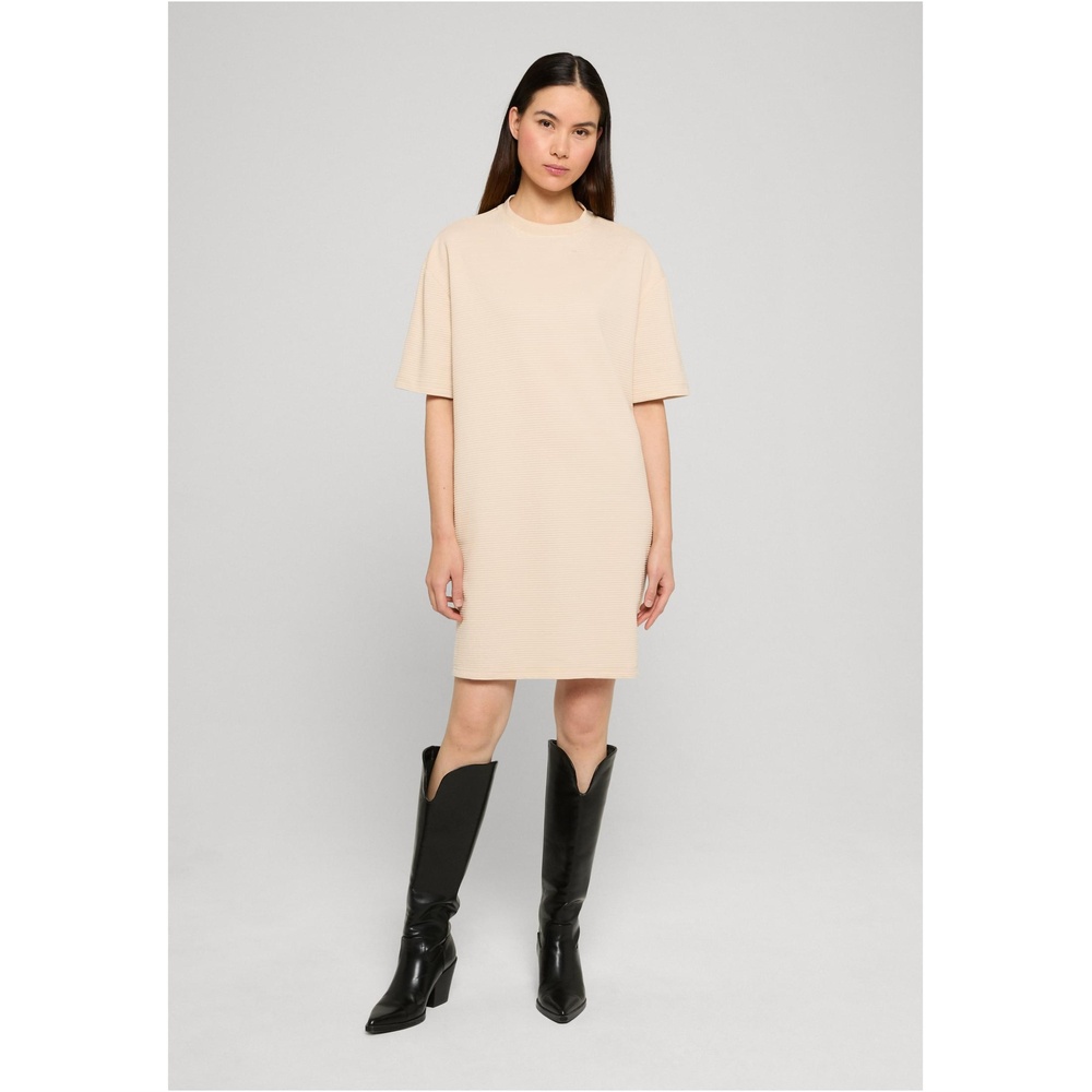 Urban Classics - Structured Jersey Tee Kurzes Kleid - Grau